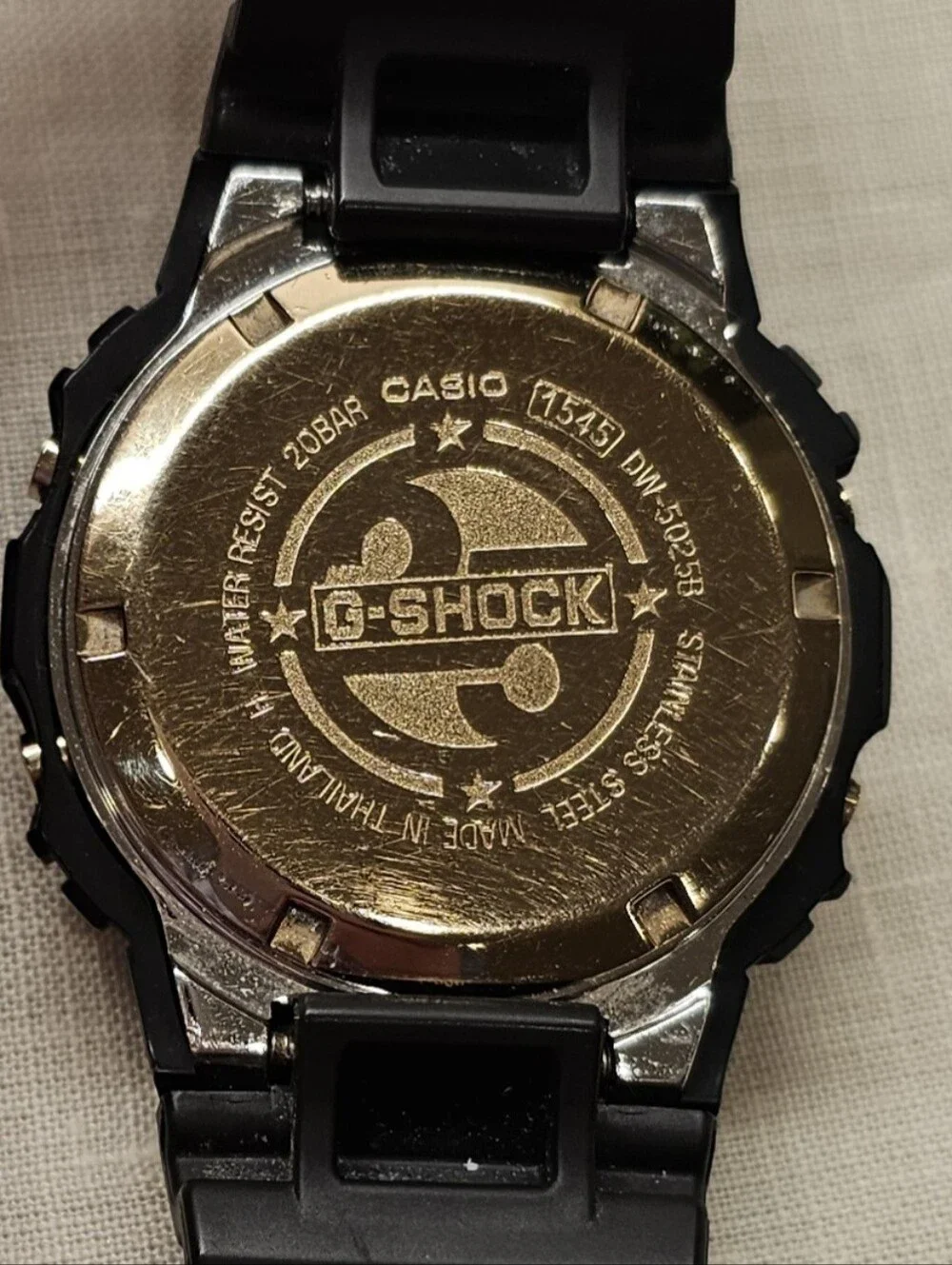 Casio G-Shock DW-5600 Bezel with DW 5025 Case Men's Black Digital Watch- 42mm